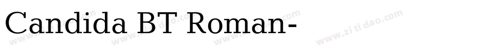Candida BT Roman字体转换